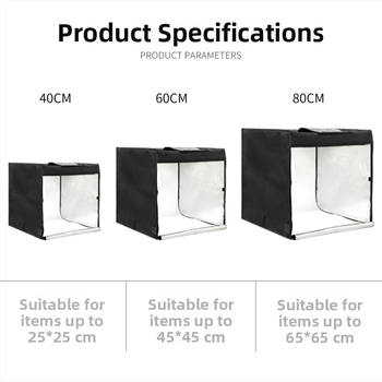 Huishot Mini Studijski Softbox Set s Lychee Uzorkom Reflektirajuća Tkanina, Najlon, Oxford, Vodootporna Tkanina i PVC Pozadina