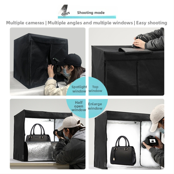 Huishot Mini Studijski Softbox Set s Lychee Uzorkom Reflektirajuća Tkanina, Najlon, Oxford, Vodootporna Tkanina i PVC Pozadina
