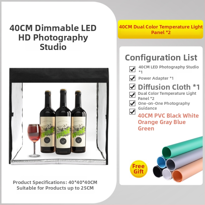 Huishot Mini Studijski Softbox Set s Lychee Uzorkom Reflektirajuća Tkanina, Najlon, Oxford, Vodootporna Tkanina i PVC Pozadina