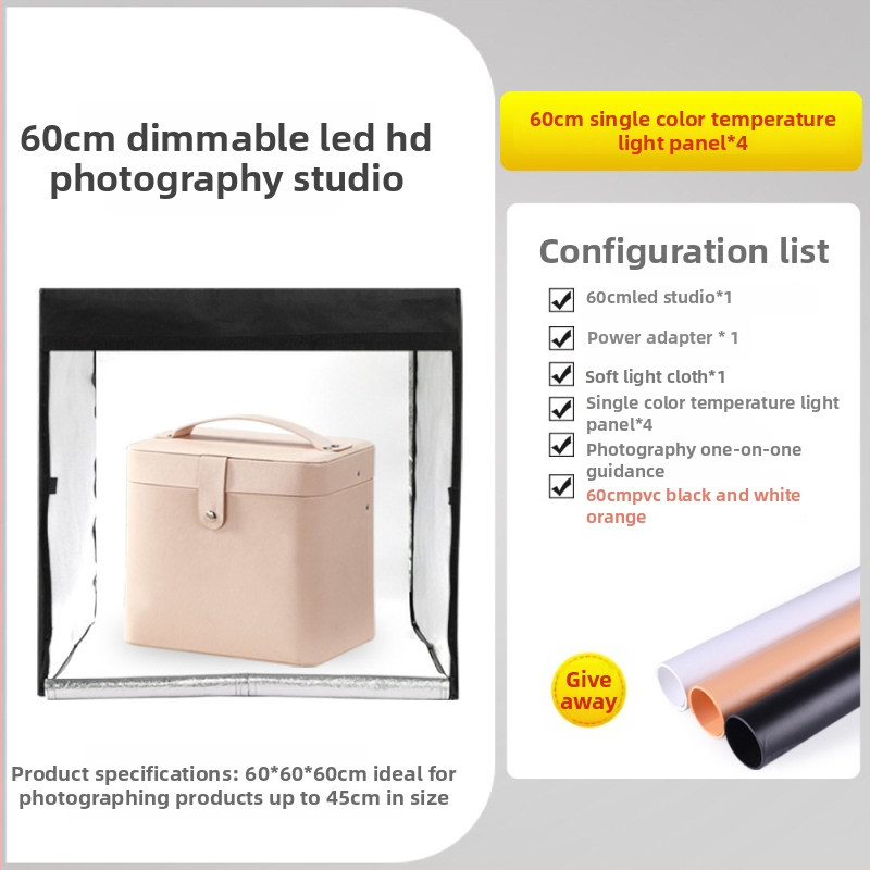Huishot Mini Studijski Softbox Set s Lychee Uzorkom Reflektirajuća Tkanina, Najlon, Oxford, Vodootporna Tkanina i PVC Pozadina