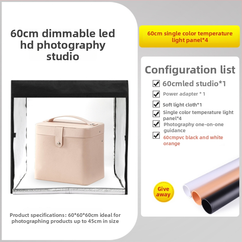Huishot Mini Studijski Softbox Set s Lychee Uzorkom Reflektirajuća Tkanina, Najlon, Oxford, Vodootporna Tkanina i PVC Pozadina