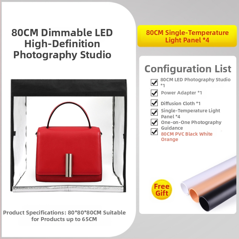 Huishot Mini Studijski Softbox Set s Lychee Uzorkom Reflektirajuća Tkanina, Najlon, Oxford, Vodootporna Tkanina i PVC Pozadina