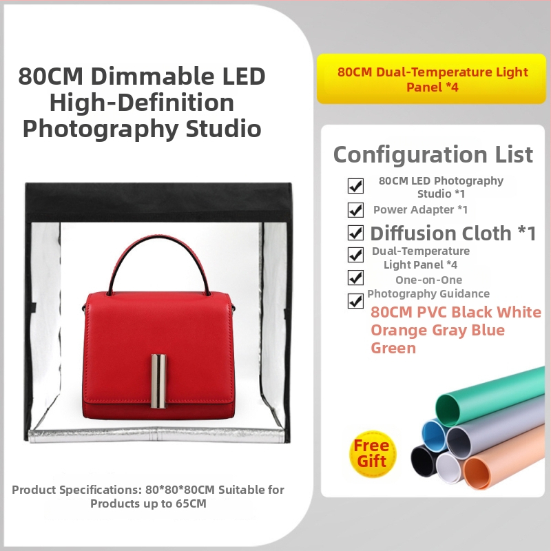 Huishot Mini Studijski Softbox Set s Lychee Uzorkom Reflektirajuća Tkanina, Najlon, Oxford, Vodootporna Tkanina i PVC Pozadina