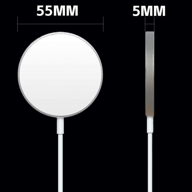 Безжично магнитно зарядно, Qi-съвместимо, магнитно захващане, изход 1W, преносимо зарядно за телефон