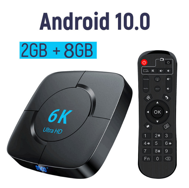Android 14 TV Box, H616 procesors, 6K izvade, 4GB RAM, 64GB atmiņa