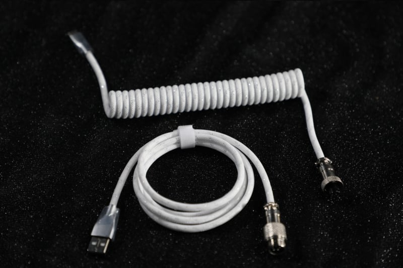 Tastatūras USB Type-C datu kabelis ar aviācijas konektoru, dubulti pletēts korpuss, modelis TPC011, pielāgots pēc parauga