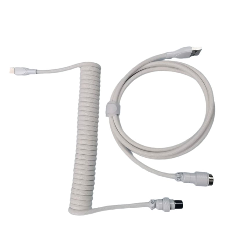 Tastatūras USB Type-C datu kabelis ar aviācijas konektoru, dubulti pletēts korpuss, modelis TPC011, pielāgots pēc parauga