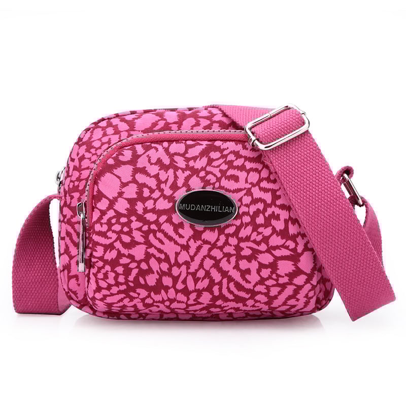 MDZL crossbody kvadratna torbica od najlona, zatvaranje na zip, unutrašnji džepovi: skriveni džep sa zipom, džep za telefon, džep za ID, džep za kameru