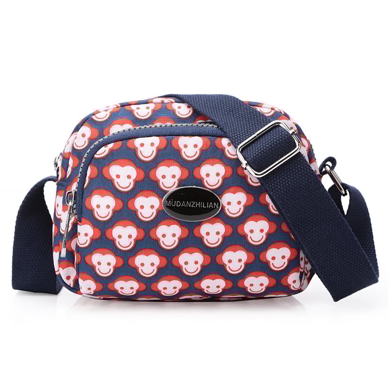 MDZL crossbody kvadratna torbica od najlona, zatvaranje na zip, unutrašnji džepovi: skriveni džep sa zipom, džep za telefon, džep za ID, džep za kameru