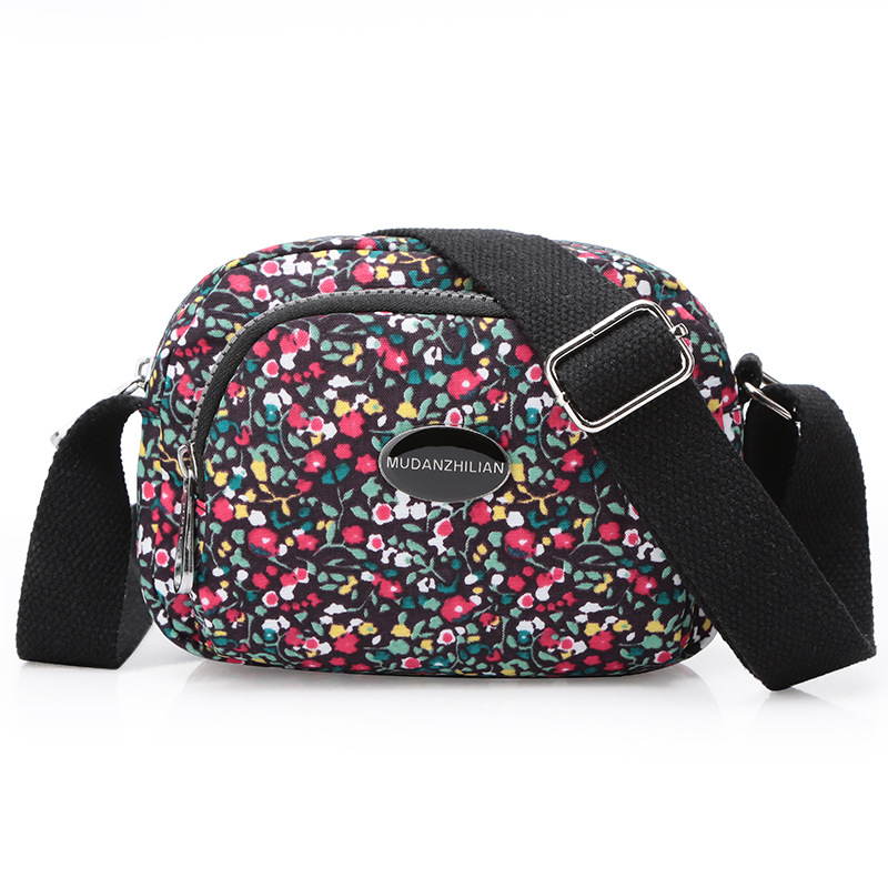 MDZL crossbody kvadratna torbica od najlona, zatvaranje na zip, unutrašnji džepovi: skriveni džep sa zipom, džep za telefon, džep za ID, džep za kameru