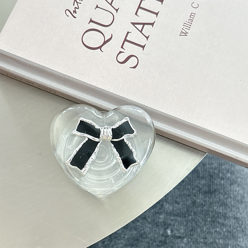 Držač za telefon s ljepilnim prstenom — 3D srce, leptir i cvijet dizajn, univerzalni plast
