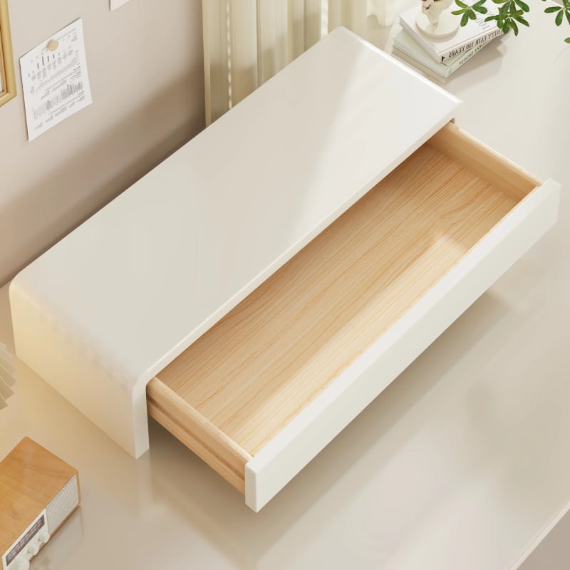 Мониторно повдигнато работно място с чекмедже, държач за лаптоп, повдигнат под за клавиатурата и ракла за съхранение с охлаждане — борово дърво, десктоп стил