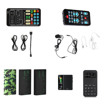 Card de sunet USB cu modificare de voce pentru streaming live pe mobil și PC — Model i9, baterie încorporată 500–800mAh, Bluetooth 4.0, 100Hz–20kHz, SNR ≥60dB