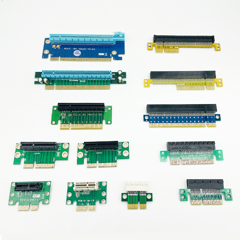 PCIe upravljačka karta za PCIe utore x1/x4/x8/x16 – lijevi adapter za matičnu ploču, bakreno jezgro, model 01