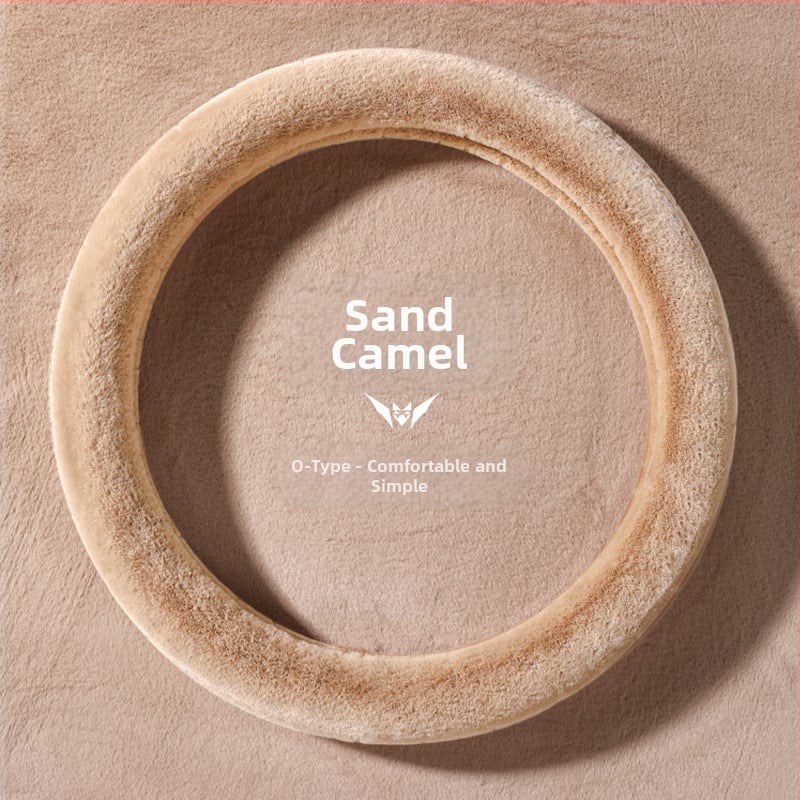 Κάλυμμα τιμονιού από τεχνητή γούνα, universal για τον χειμώνα, απλό στυλ, Cool Car Jun, συμβατό με τα περισσότερα αυτοκίνητα, εγκατάσταση: γενική