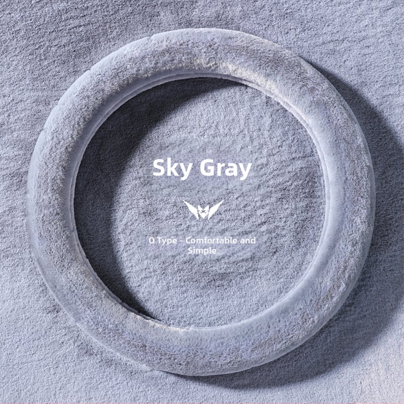 Κάλυμμα τιμονιού από τεχνητή γούνα, universal για τον χειμώνα, απλό στυλ, Cool Car Jun, συμβατό με τα περισσότερα αυτοκίνητα, εγκατάσταση: γενική