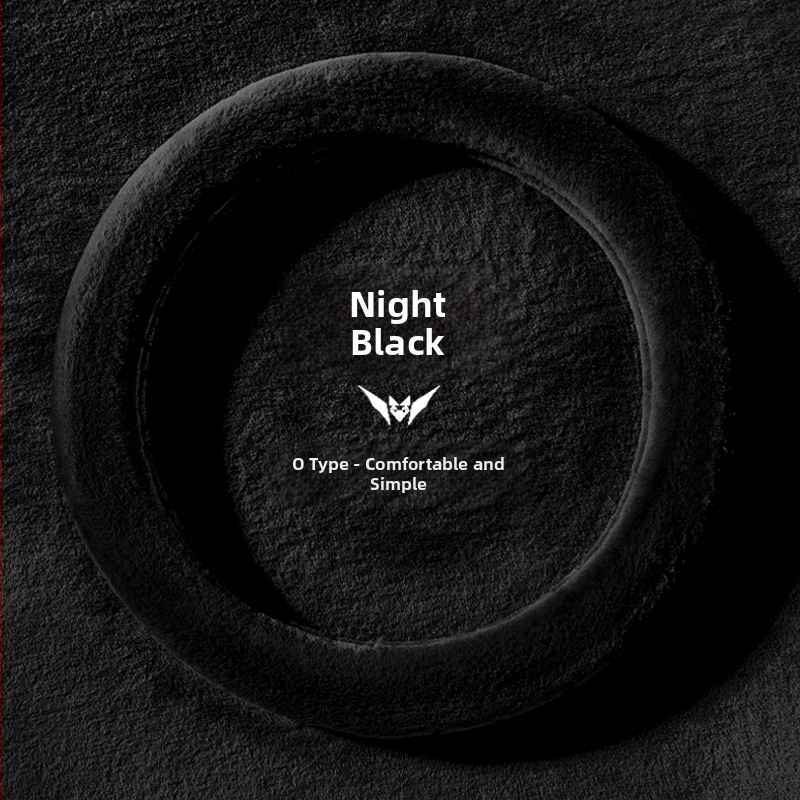 Κάλυμμα τιμονιού από τεχνητή γούνα, universal για τον χειμώνα, απλό στυλ, Cool Car Jun, συμβατό με τα περισσότερα αυτοκίνητα, εγκατάσταση: γενική