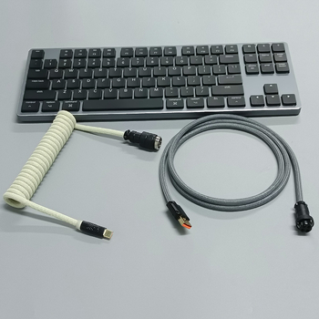 8K magnetski kabel za mehaničku tipkovnicu s avionskim konektorom, prilagođeni USB gaming kabel