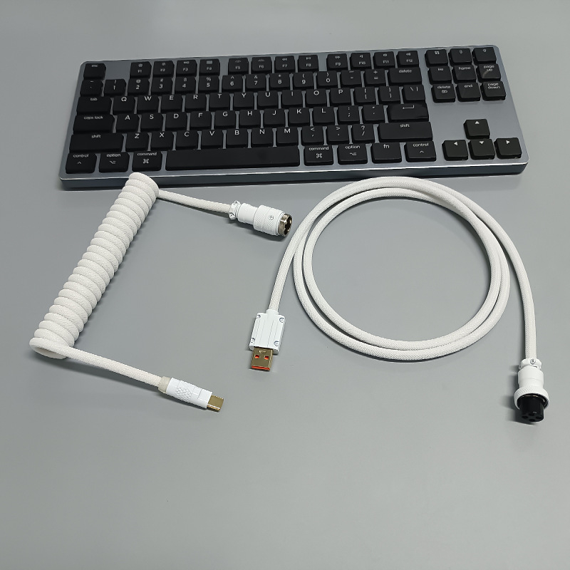 8K magnetski kabel za mehaničku tipkovnicu s avionskim konektorom, prilagođeni USB gaming kabel