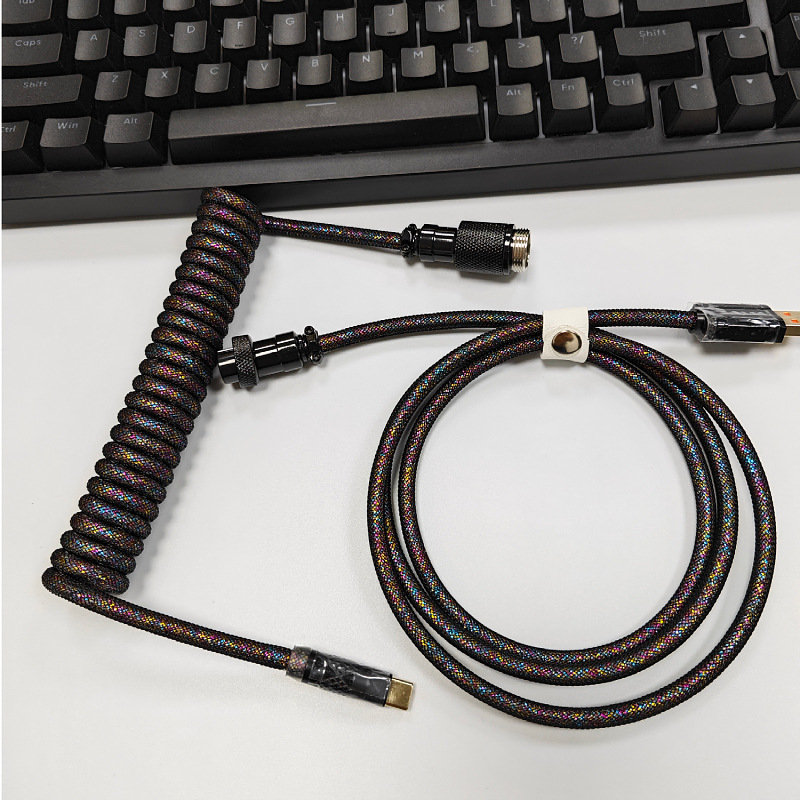 8K magnetski kabel za mehaničku tipkovnicu s avionskim konektorom, prilagođeni USB gaming kabel