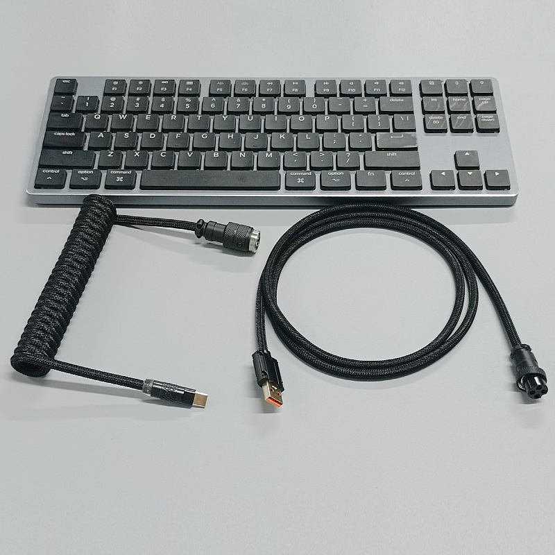 8K magnetski kabel za mehaničku tipkovnicu s avionskim konektorom, prilagođeni USB gaming kabel