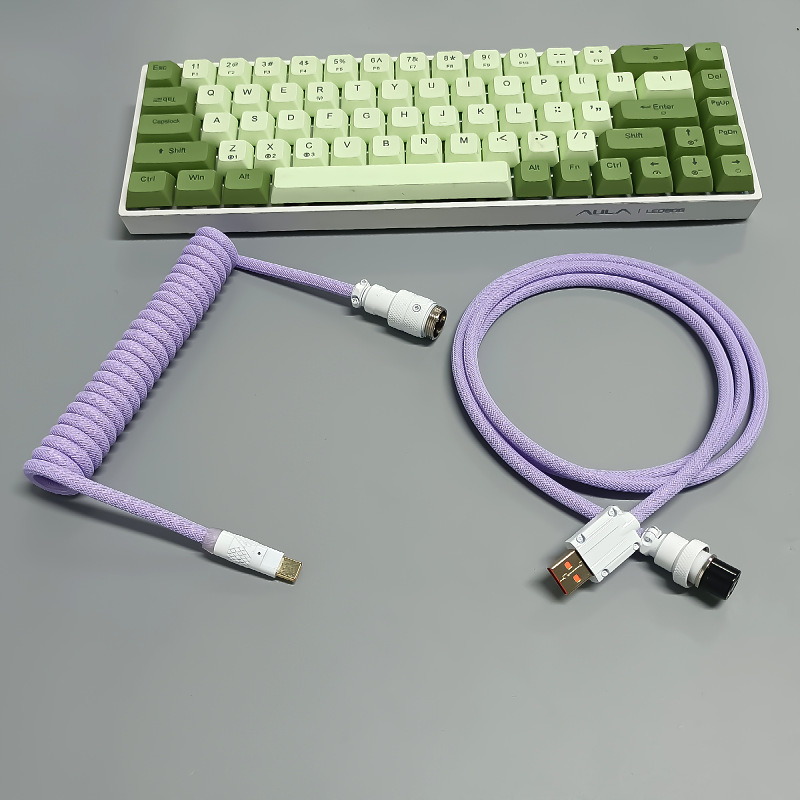 8K magnetski kabel za mehaničku tipkovnicu s avionskim konektorom, prilagođeni USB gaming kabel