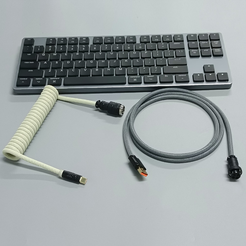 8K magnetski kabel za mehaničku tipkovnicu s avionskim konektorom, prilagođeni USB gaming kabel