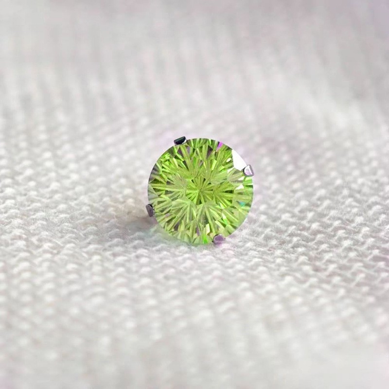 Cercei geometrici din oțel titan cu zirconiu, inspirați de osul urechii, design original