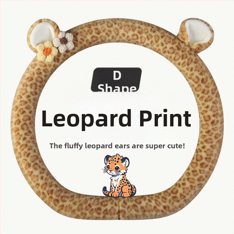 Acoperire volan din pluș - stil original, utilizare iarnă, potrivire universală, material: pluș sintetic