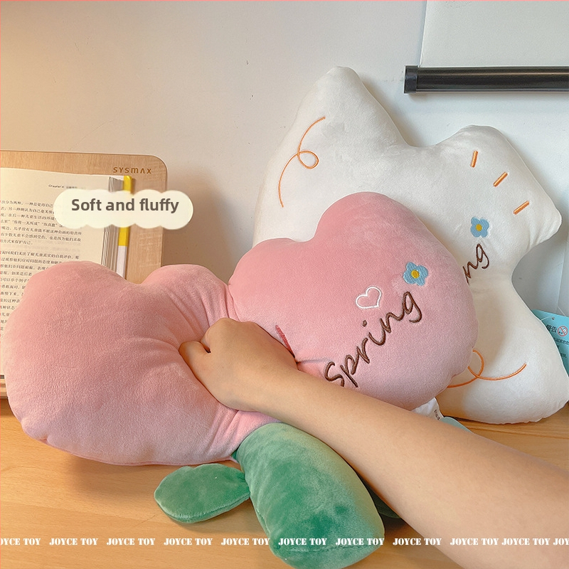 Tulip ziedu plīša lelle - kristāldzeltmīksts plūss, augļu motīvs, pildījums PP kokvilna, zīmols Cute Pine, licencēta privāta zīmols, vecums 7–14 gadi