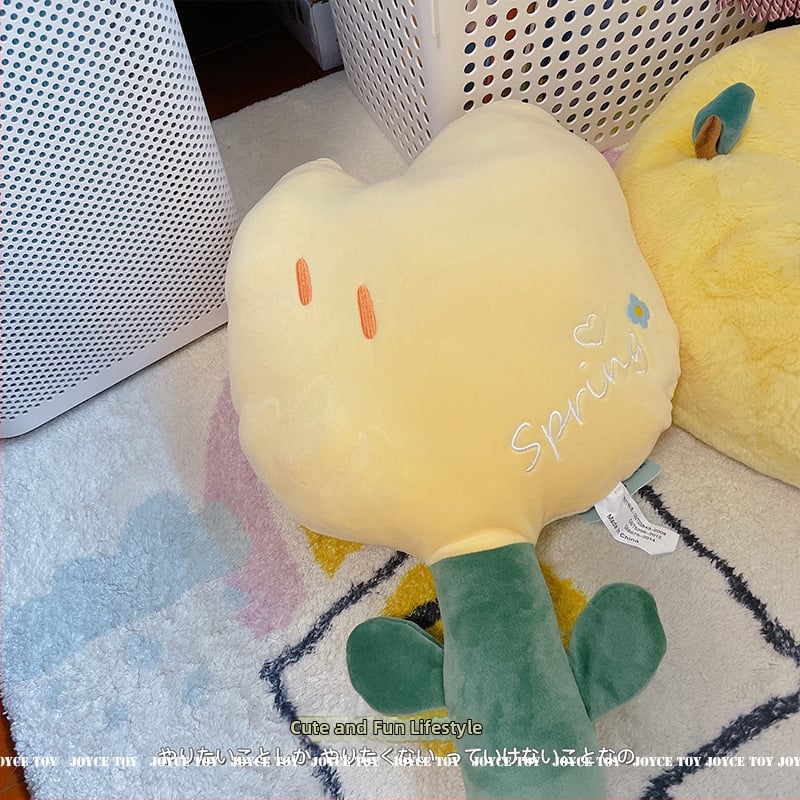 Tulp lilleplüüsnukk - kristalliselt pehme plüüs, taimne stiil, täidis PP puuvill, bränd Cute Pine, litsentsitud privaatne bränd, vanus 7–14 aastat