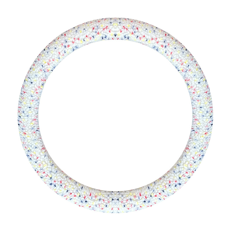 Capac volan auto din pluș artificial, iarnă, stil minimalist, montare universală