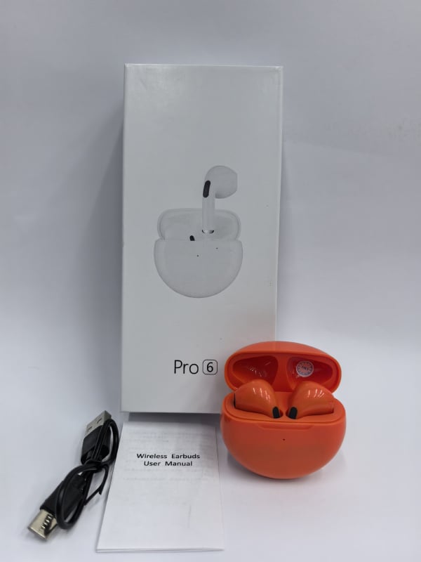 Pro6 Vezeték nélküli Bluetooth fülhallgató – illeszkedő, sztereó, lélegző fény, Bluetooth 5.0, 5 m hatótávolság, üzemidő akár 4 óra