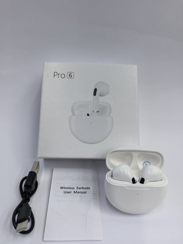 Pro6 Vezeték nélküli Bluetooth fülhallgató – illeszkedő, sztereó, lélegző fény, Bluetooth 5.0, 5 m hatótávolság, üzemidő akár 4 óra