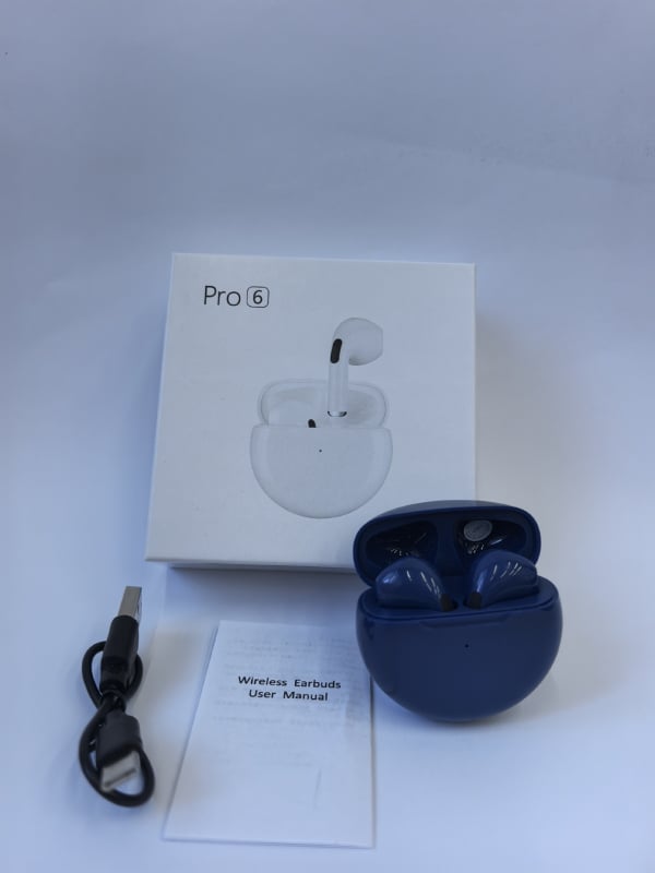 Pro6 Vezeték nélküli Bluetooth fülhallgató – illeszkedő, sztereó, lélegző fény, Bluetooth 5.0, 5 m hatótávolság, üzemidő akár 4 óra