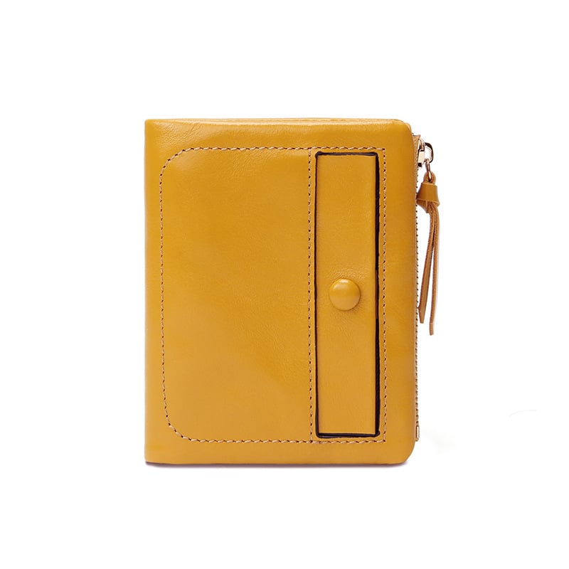 Igazi bőrből készült rövid pénztárca, első réteg marhabőrből, függőleges kártyatartó és érmés zseb