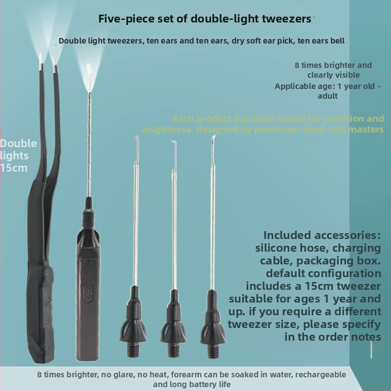 Gaismas auss tīrīšanas instruments — profesionāls instruments, zīmols Excellent Doctor