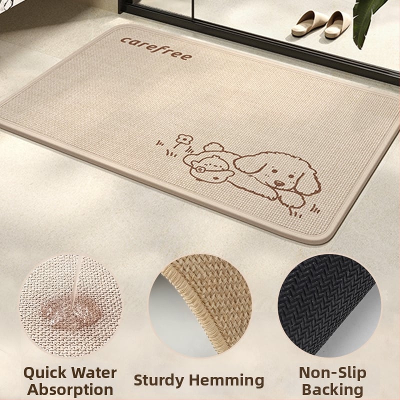 Japonijos stiliaus lino vonios kilimėlis, geometrinis raštas, kvadrato formos, skalbiamas, pritaikomas