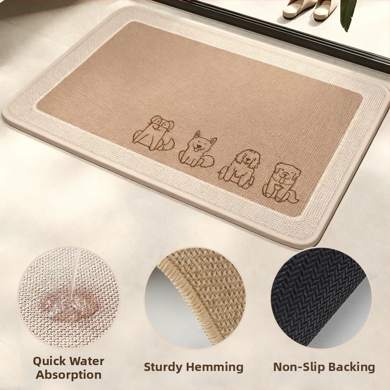 Japonijos stiliaus lino vonios kilimėlis, geometrinis raštas, kvadrato formos, skalbiamas, pritaikomas