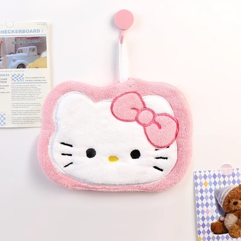 Χειροπετσέτα από Coral Fleece με σχέδιο γάτας, εξαιρετικά απορροφητική, γρήγορο στέγνωμα, 30–50 g, νήμα 120D, κέντημα και ραφή