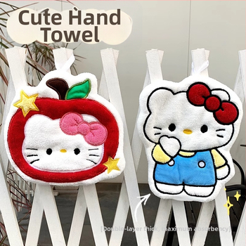 Χειροπετσέτα από Coral Fleece με σχέδιο γάτας, εξαιρετικά απορροφητική, γρήγορο στέγνωμα, 30–50 g, νήμα 120D, κέντημα και ραφή