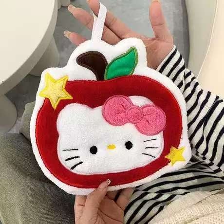 Χειροπετσέτα από Coral Fleece με σχέδιο γάτας, εξαιρετικά απορροφητική, γρήγορο στέγνωμα, 30–50 g, νήμα 120D, κέντημα και ραφή