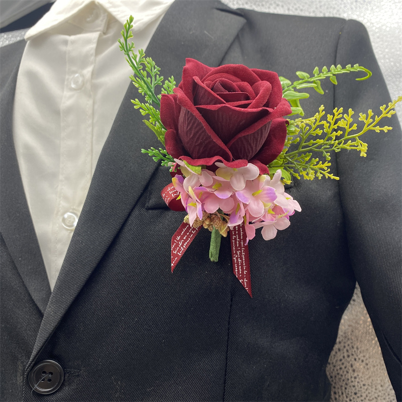 Koszorú és gomblyuk-dísz, kínai stílusú, ajándék osztálytársnak, Karácsony és költözés