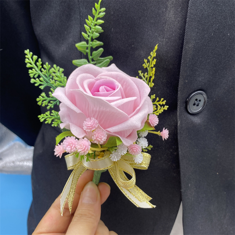 Koszorú és gomblyuk-dísz, kínai stílusú, ajándék osztálytársnak, Karácsony és költözés