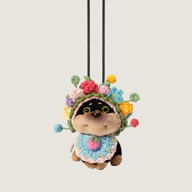 Autó dísz Cat Fairy — plüss figura, rajzfilmszerű stílus, belső dekoráció