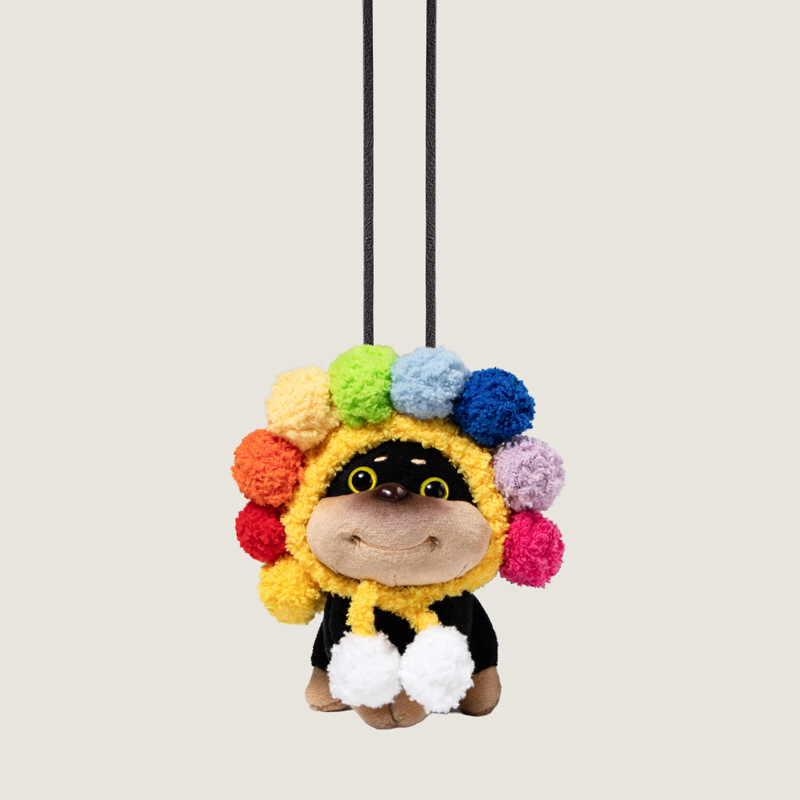 Autó dísz Cat Fairy — plüss figura, rajzfilmszerű stílus, belső dekoráció