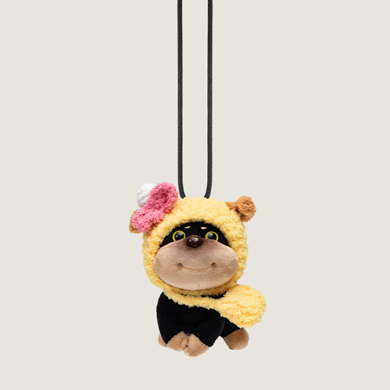 Autó dísz Cat Fairy — plüss figura, rajzfilmszerű stílus, belső dekoráció