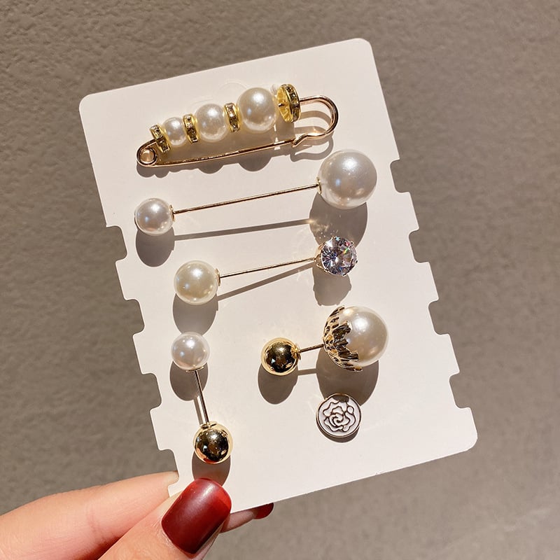 Брошка | Материал: Pearl-proof; Стил: Natural, за жени; Дизайн: Wave; Марка: Xin Miao You