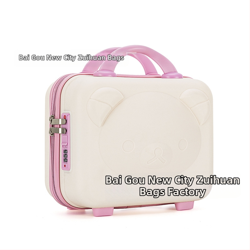 Meigikott karu motiiviga, PP materjal, tõmblukk, universaalsed rattad, laienemis kiht, kaal 0,78 kg