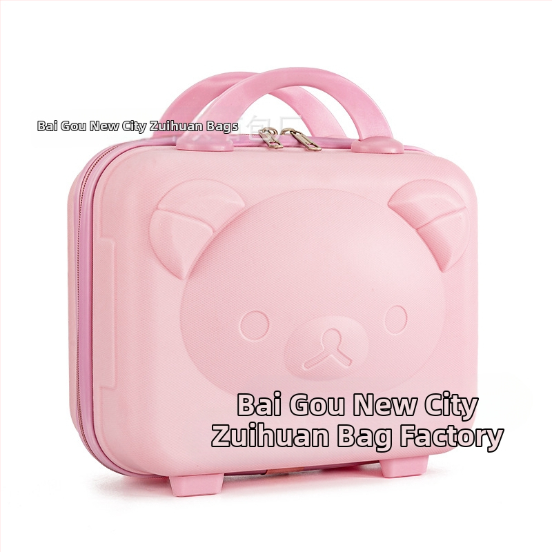 Meigikott karu motiiviga, PP materjal, tõmblukk, universaalsed rattad, laienemis kiht, kaal 0,78 kg